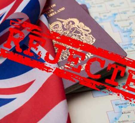 دلایل رد درخواست ویزای انگلیس